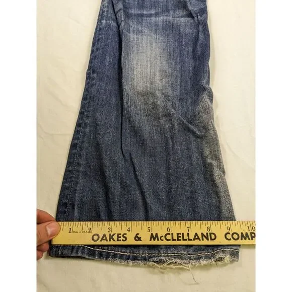 Buckle Rock Revival Troy Relaxed Straight Jeans Mens Size 34 Blue‎ Denim Western